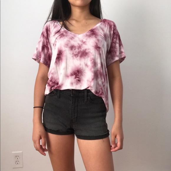 American Eagle Outfitters Tops - american eagle soft & sexy purple tie-dye tee